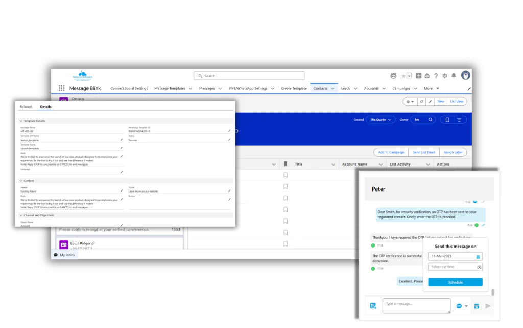 screenshot of Message Blink
